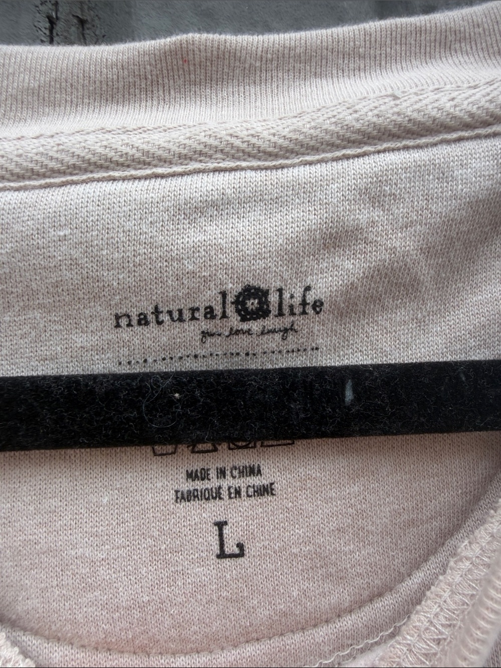 Natural Life Let's Just Go Cream Graphic Crewneck Sweater Size: L - Picture 3 of 9